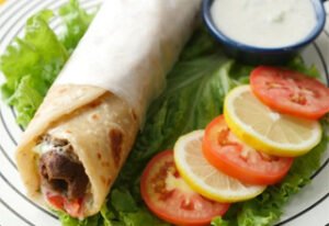 Beef boti roll