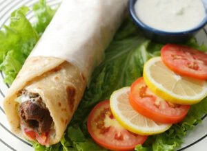Beef boti roll