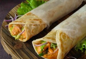 Grilled Chicken paratha roll