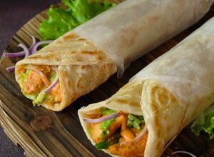 Grilled Chicken paratha roll