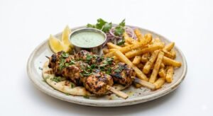 4 Pieces Grill Boti With Fries