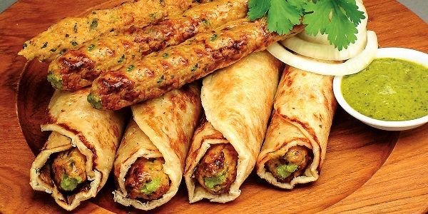 Seekh Kabab Paratha Roll
