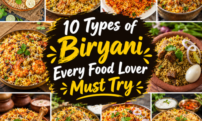 10 types of biryani